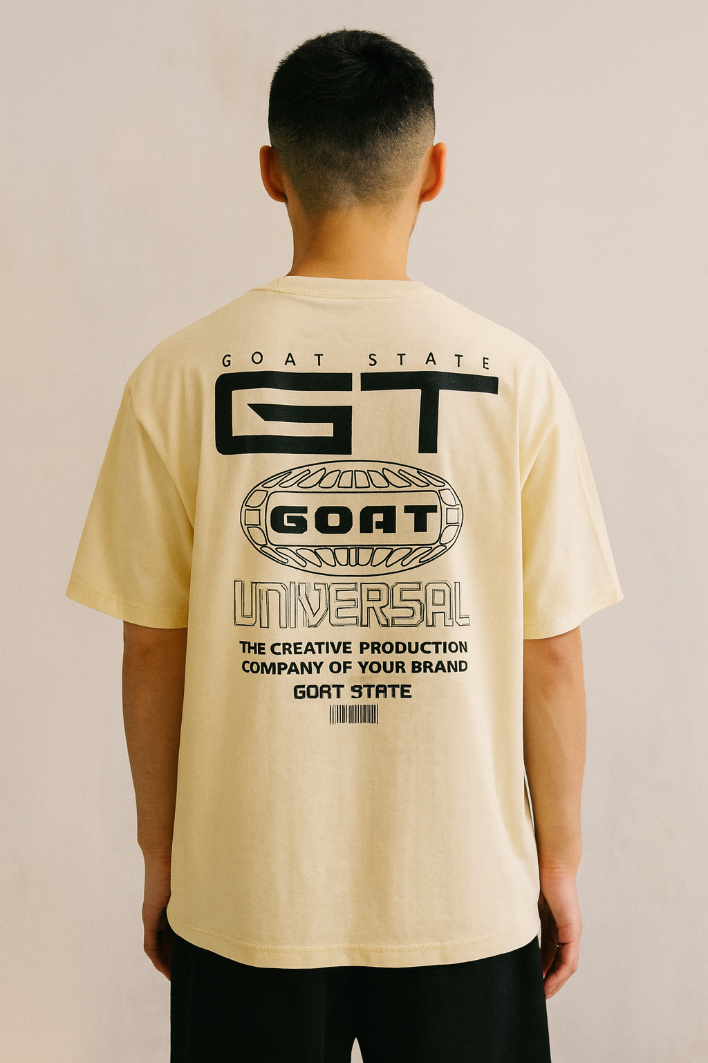GOAT STATE UNIVERSAL T SHIRT YELLOW