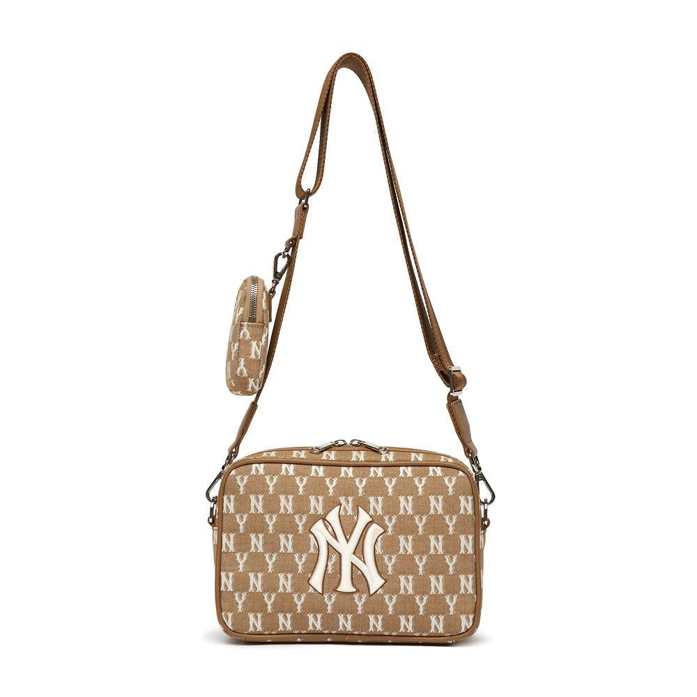 MLB SLING BAG (BIG SIZE) BROWN | WHITE