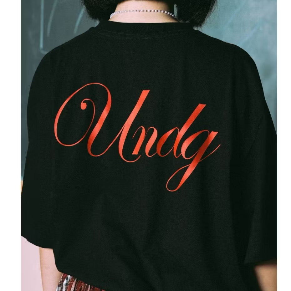 UNDG RED INK SIGNATURE TEE BLACK