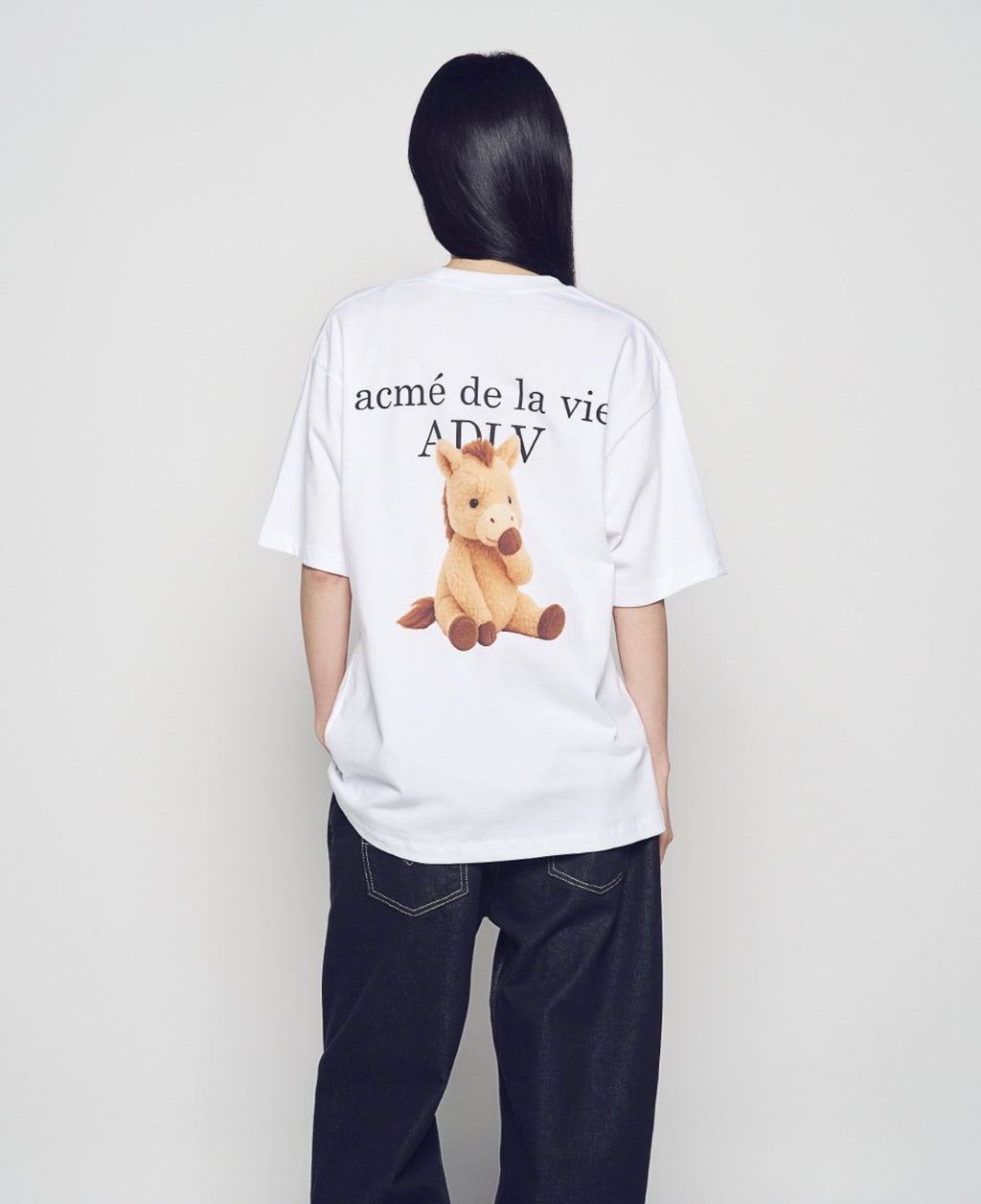 ADLV BABY HORSE WHITE TEE