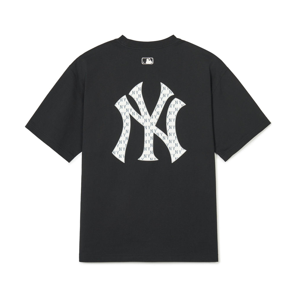 MLB Printed White Monogram Tee Black