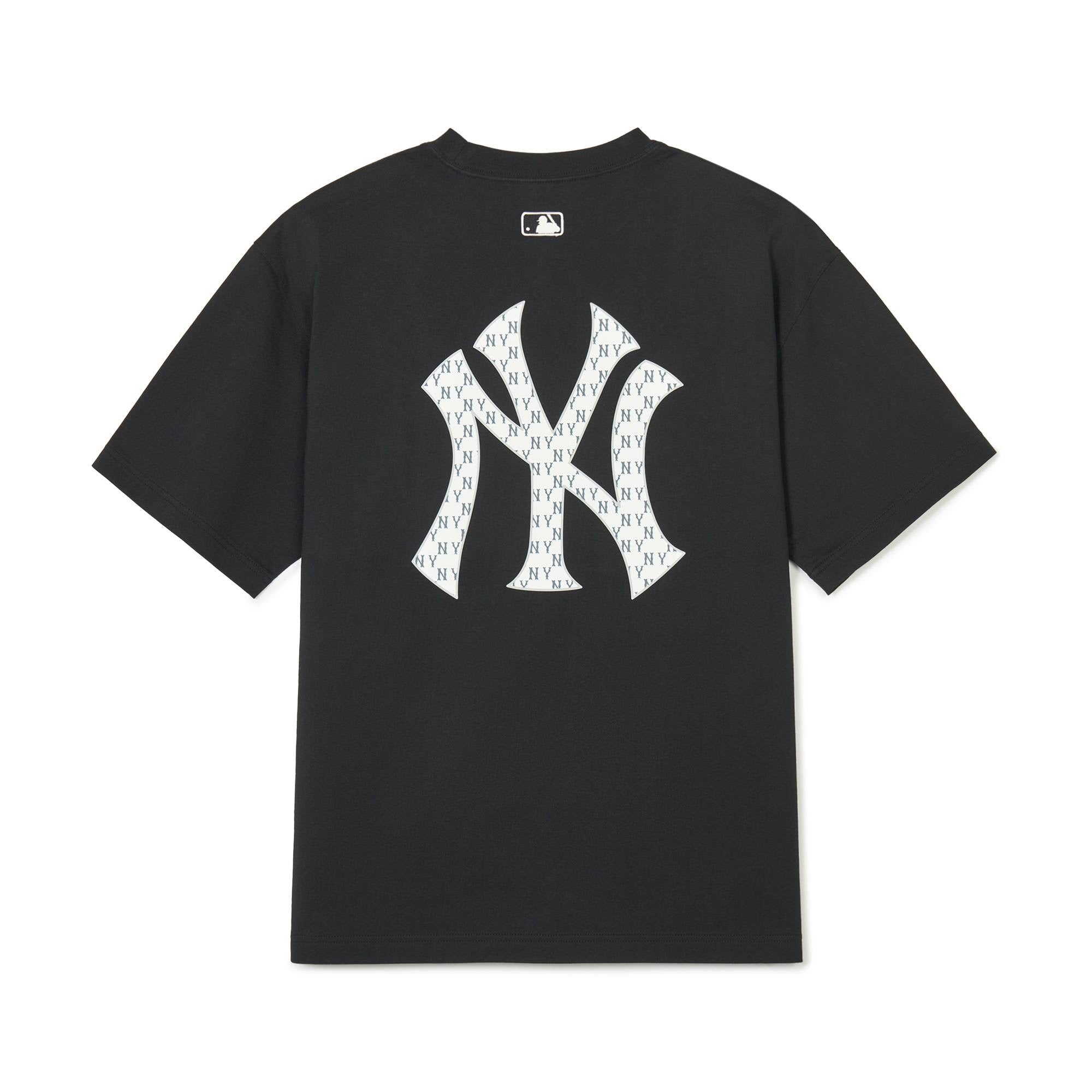 MLB Printed White Monogram Tee Black