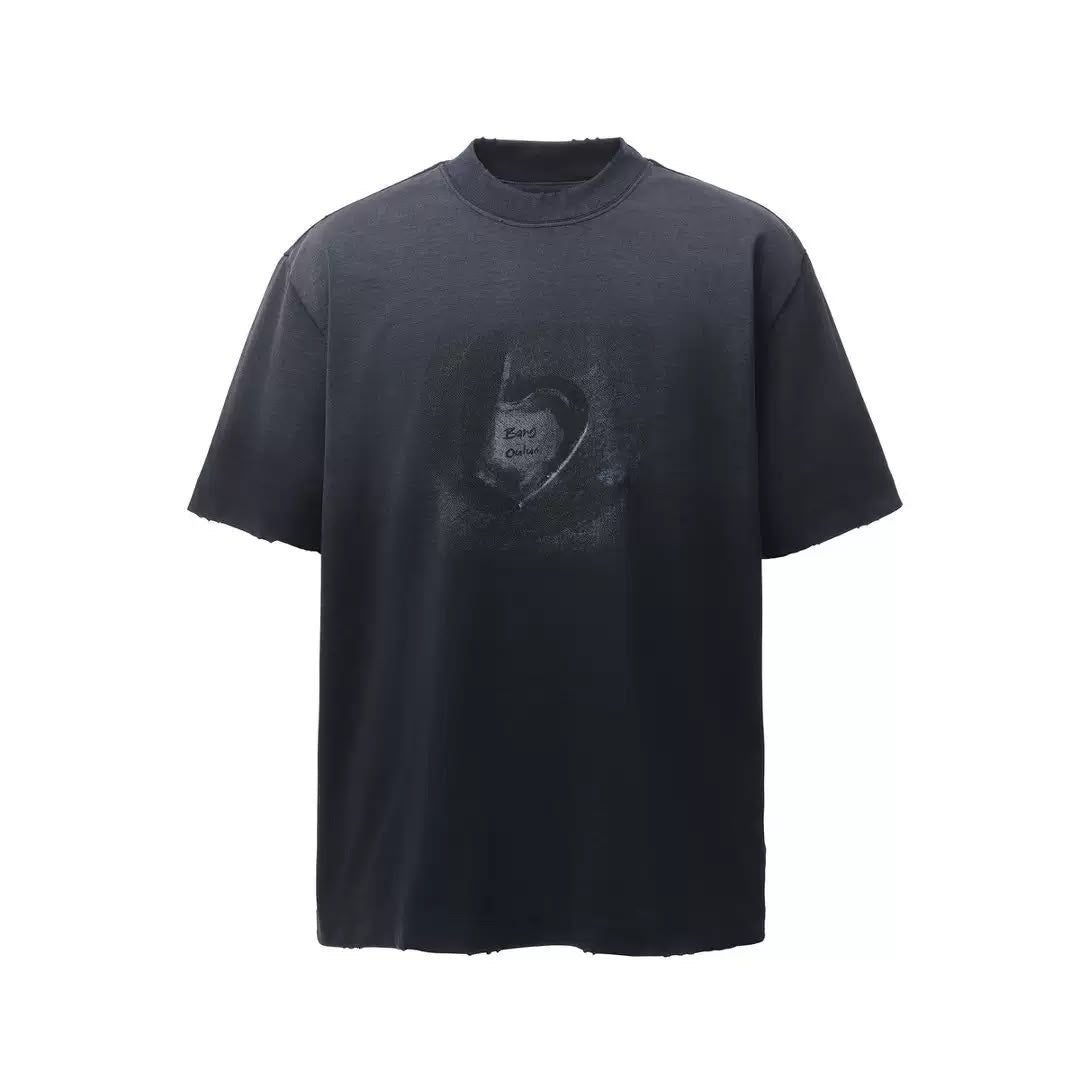 BANGOULUO FADED TEE NAVY BLUE