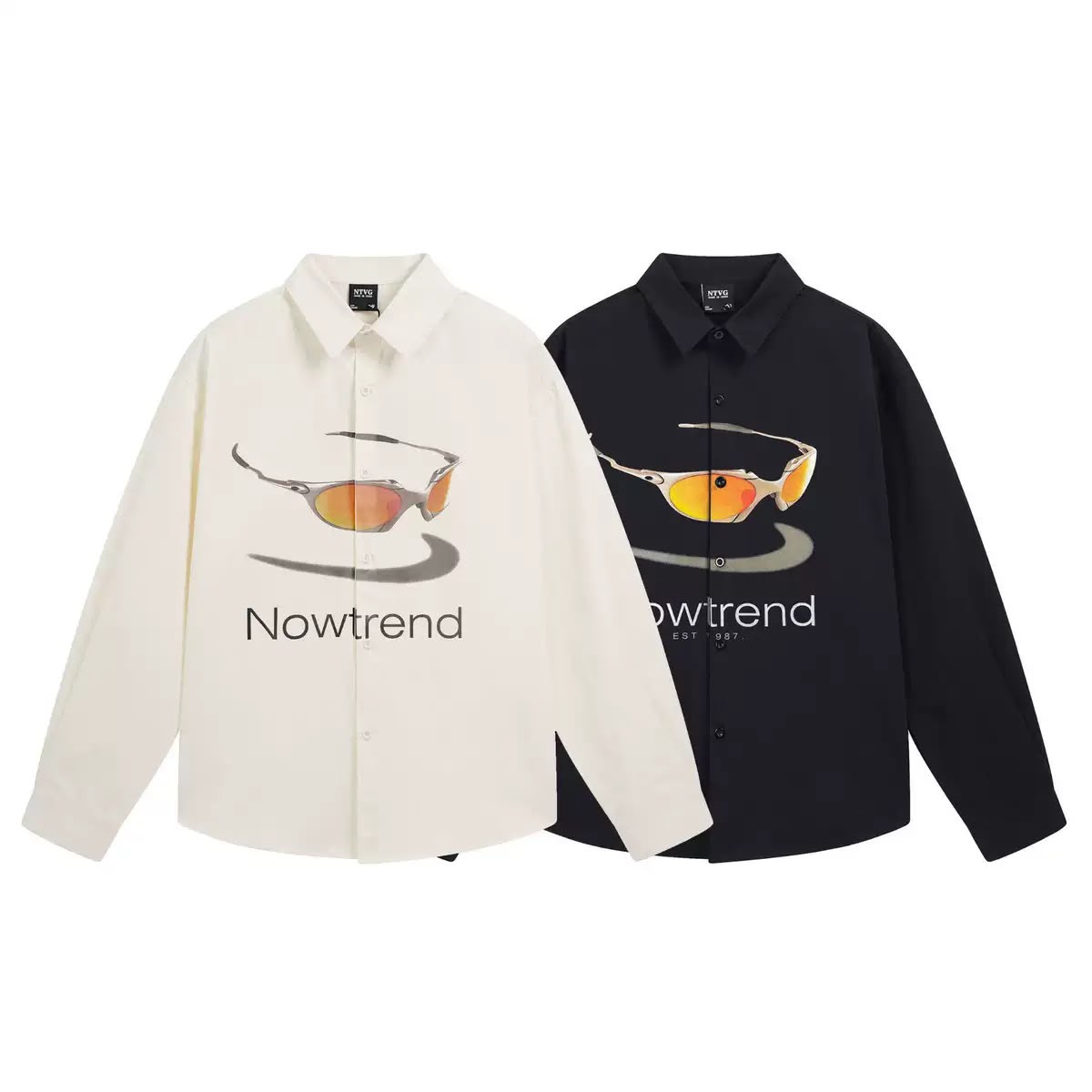 NTVG LONG SLEEVE SHIRT SUNGLASS TEE WHITE
