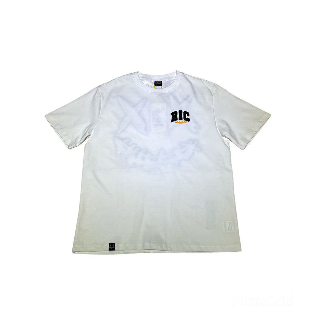 RICKYISCLOWN LEOPARD FUR WHITE T SHIRT