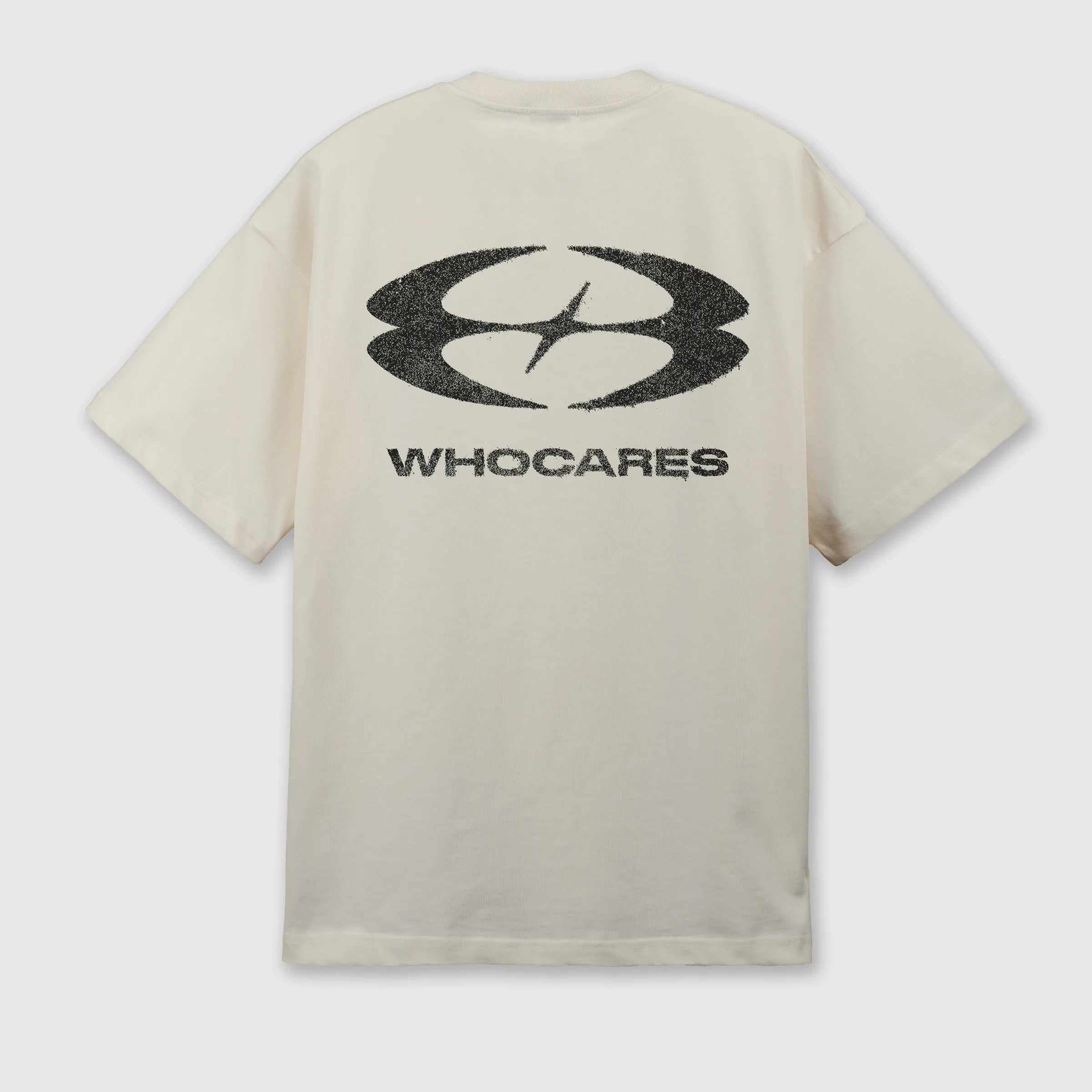 WHOCARES STATIC MOTION  TEE BEIGE