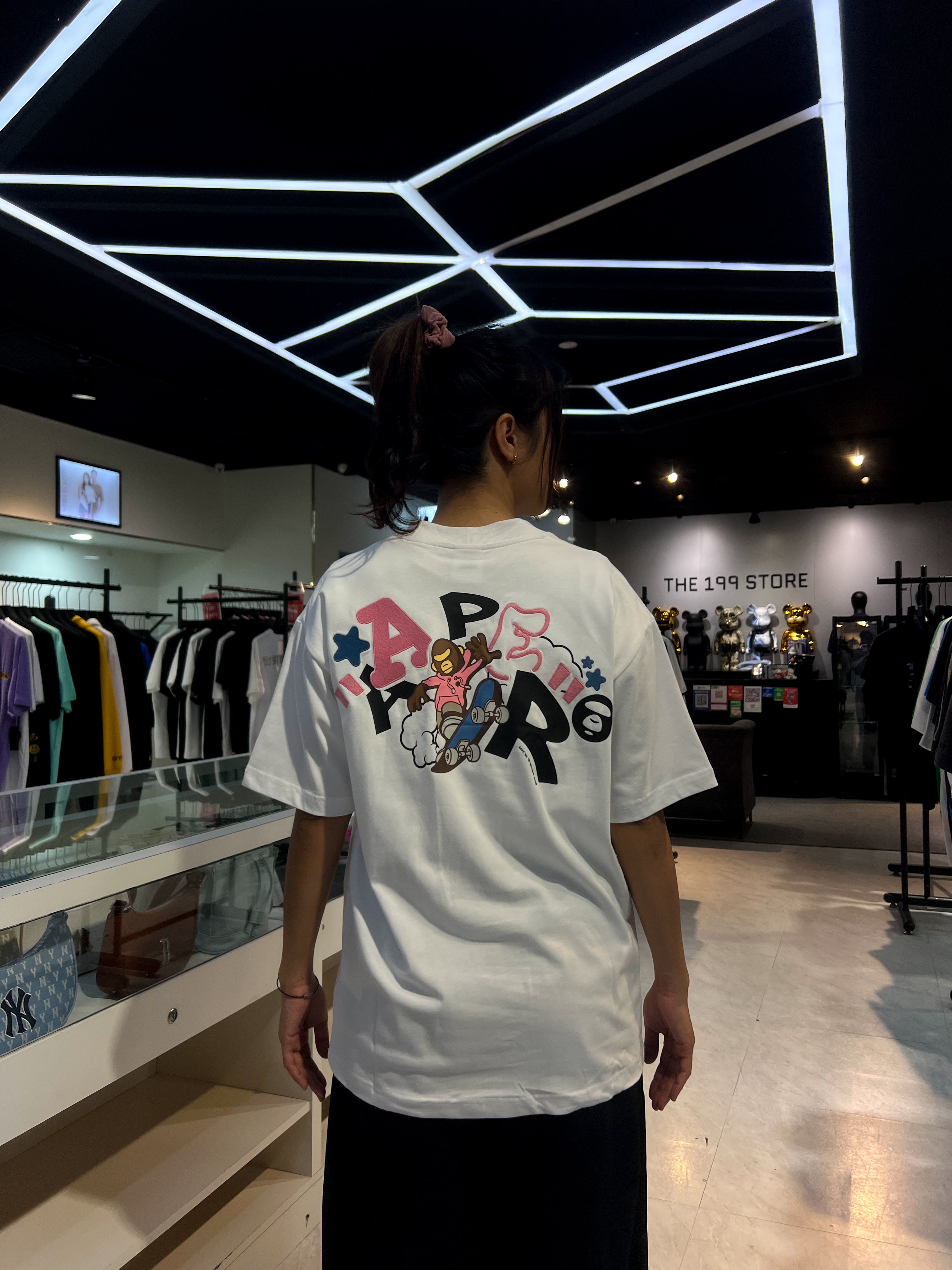 BAPE AAPE GRAPHIC TEE WHITE