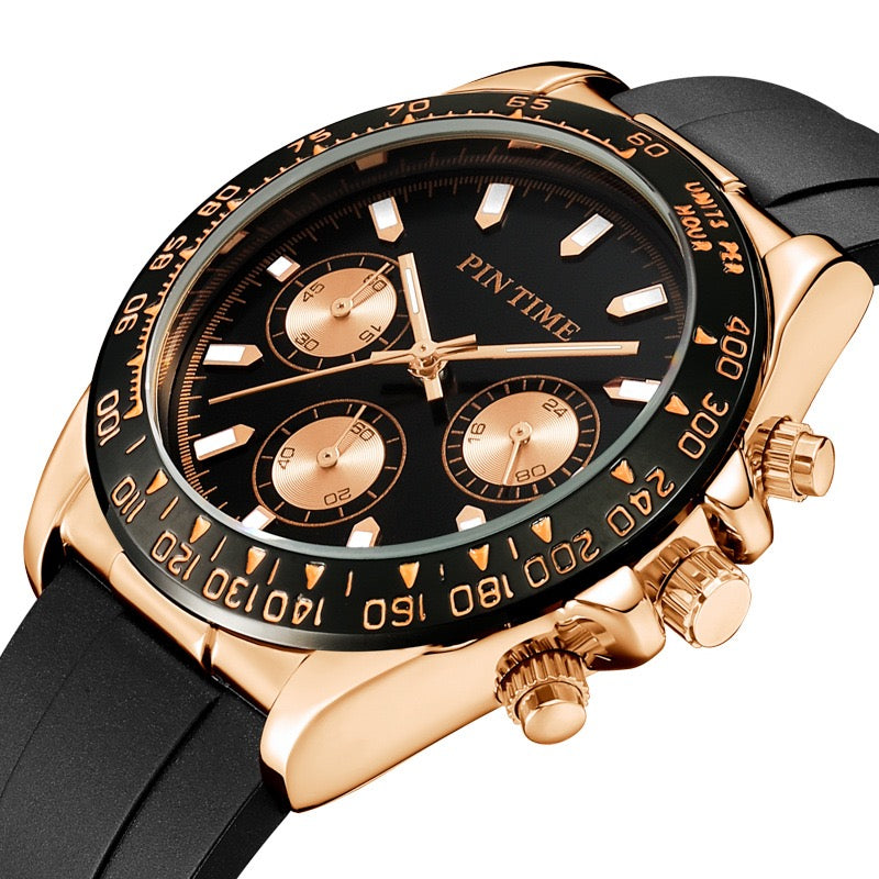 CIVILIZED PIN TIME VELOCITY ROSE GOLD WATCH (PRE-ORDER)