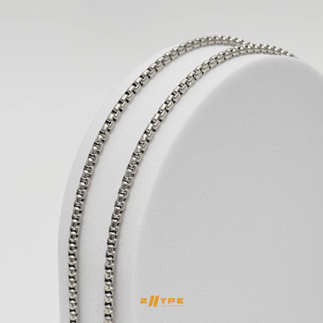 Round Box Chain (Silver) 2.5mm
