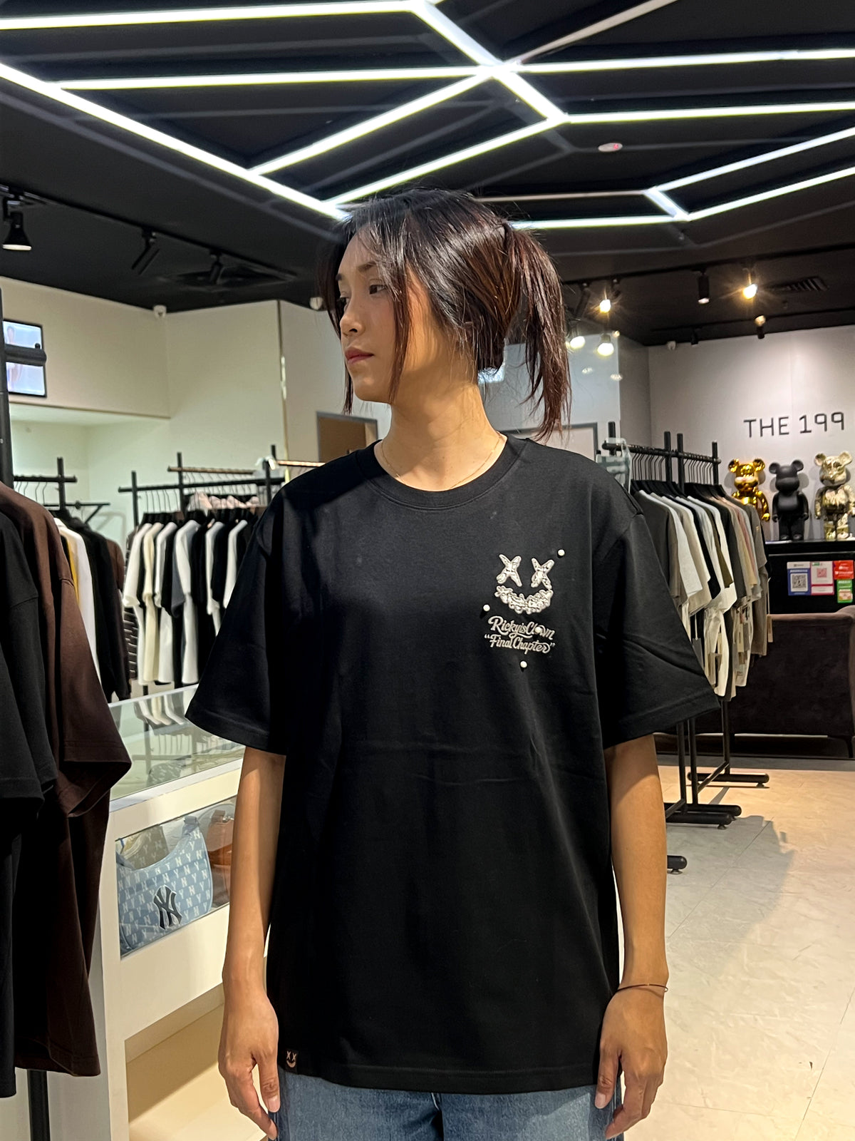 RICKYISCLOWN WIND&SEA PEARL CLOWN TEE BLACK