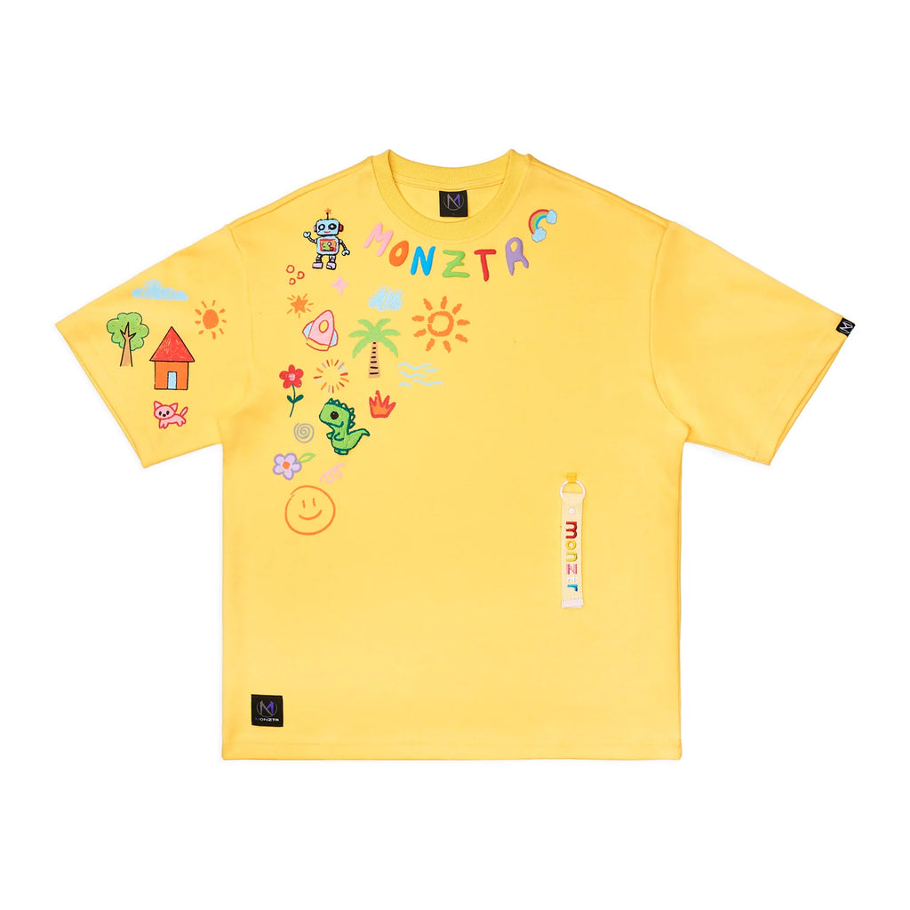 MONZTR CRAYON TEE YELLOW