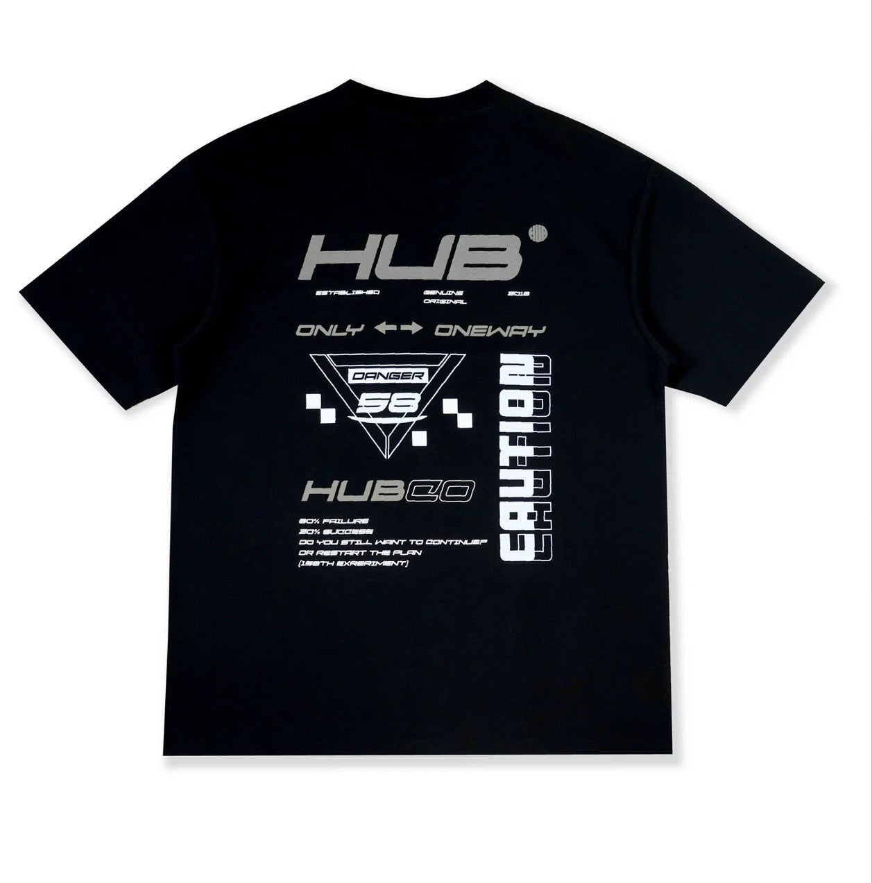 HUB RACEWAY TEE BLACK