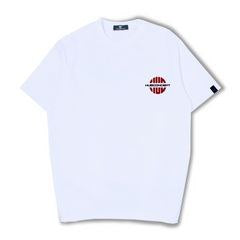 HUBCO PUFF LOGO TEE BLACK/WHITE
