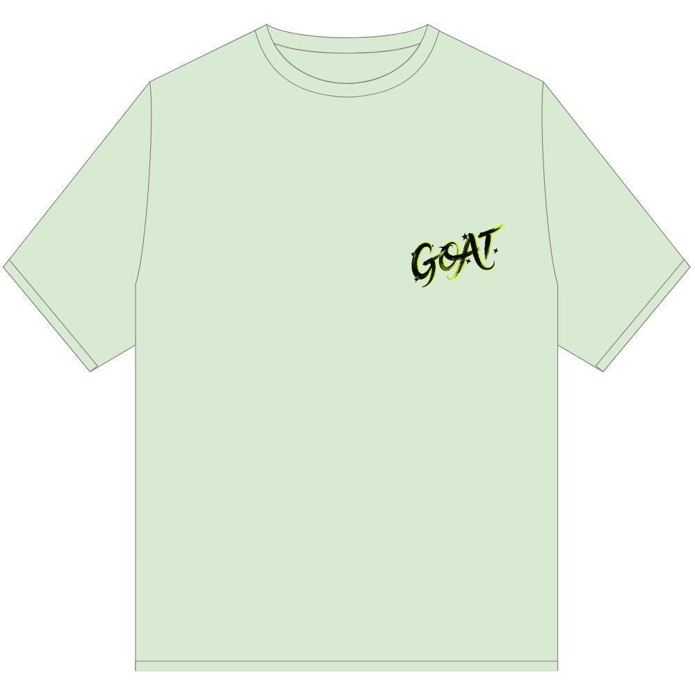 GOAT ELECTRIC STROKE TEE SHIRT GREEN
