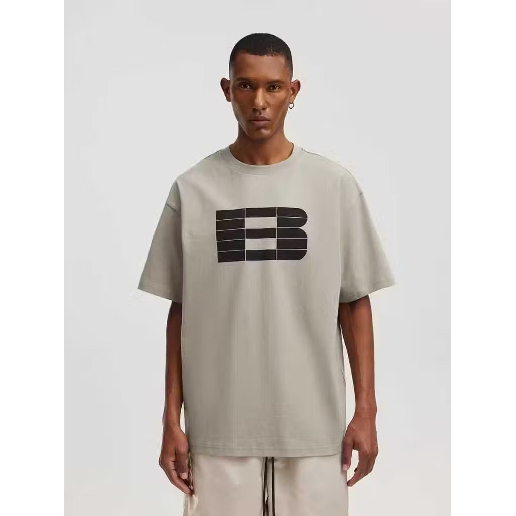 BONELESS B FRONT LOGO BASIC TEE KHAKI