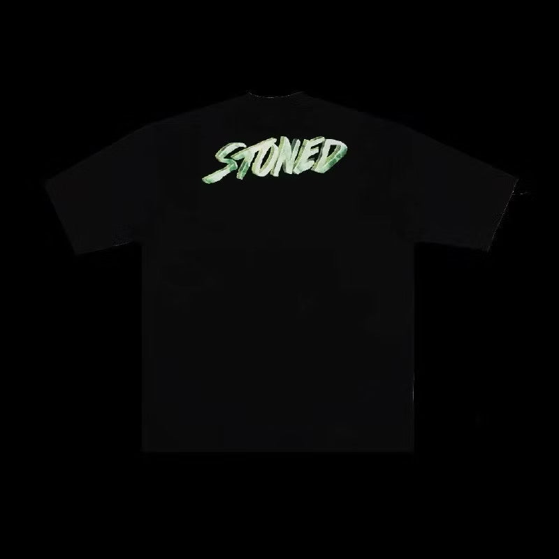 STONED GOLDEN JADE: JADE UIP TEE BLACK