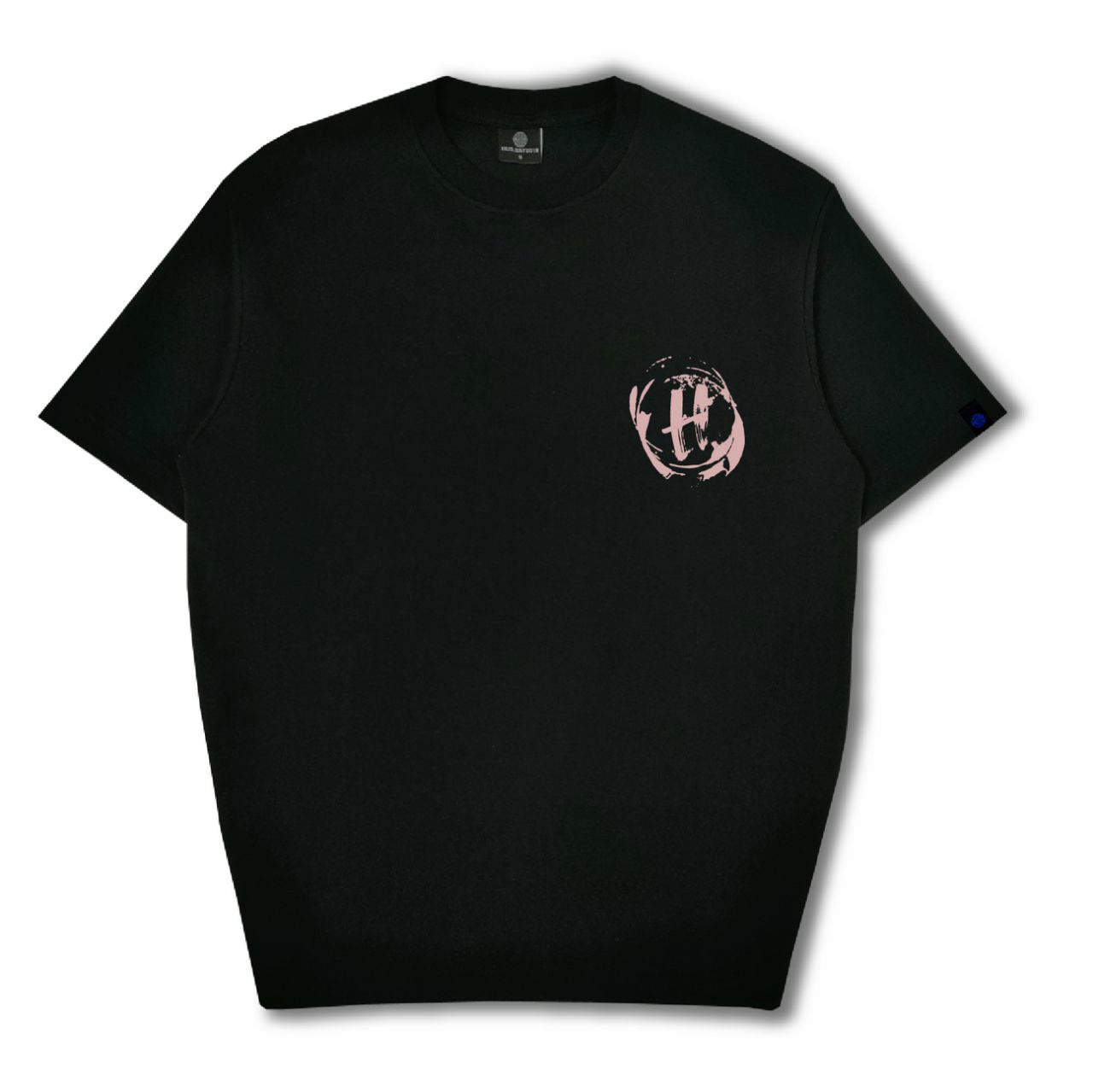 HUBCO CRAFTED LAYER TEE BLACK/WHITE