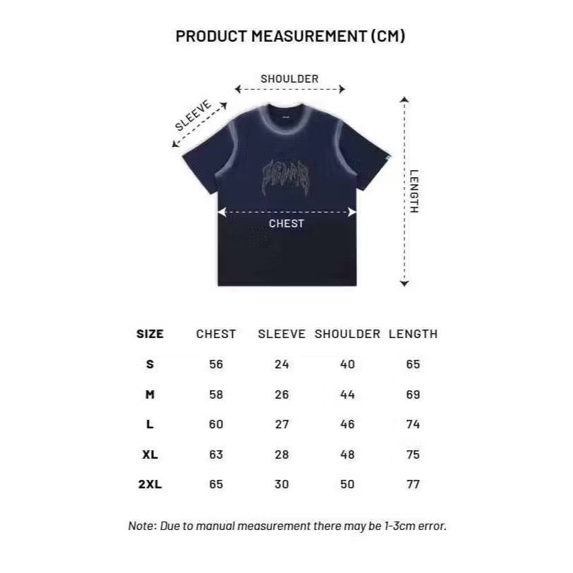EGLAF FLAMES EHLAF LOGO TEE BLUE