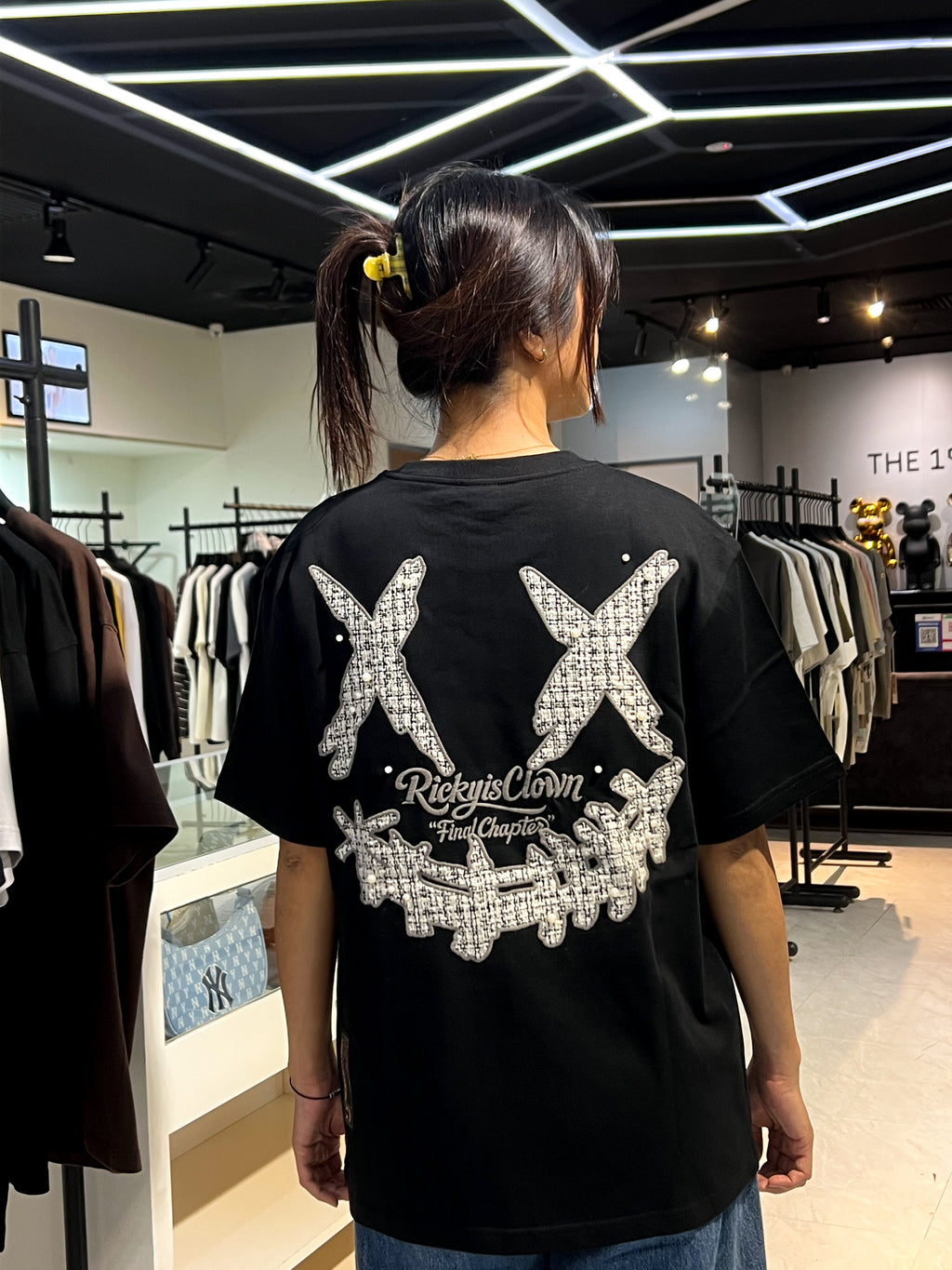 RICKYISCLOWN WIND&SEA PEARL CLOWN TEE BLACK