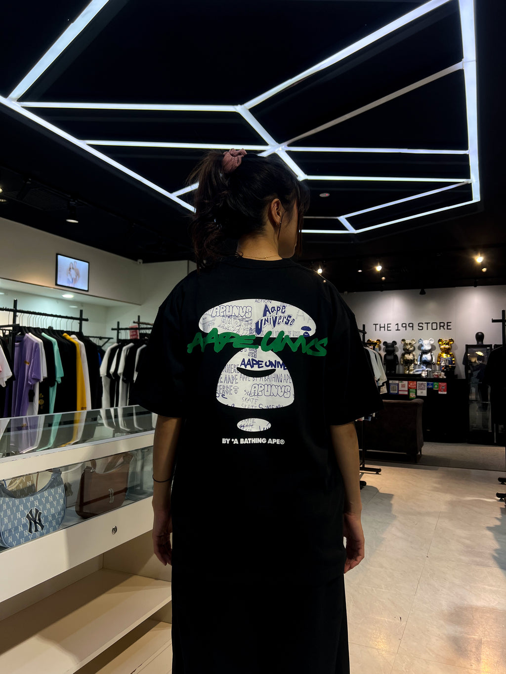 BAPE AAPE UNIVERSE TEE BLACK
