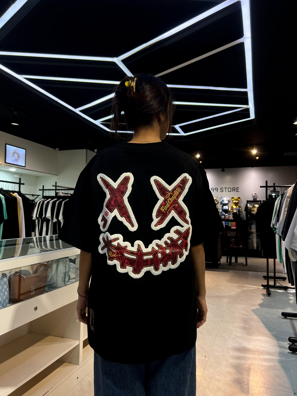 RICKYISCLOWN ORIGA SNAKE ELF CLOWN TEE BLACK
