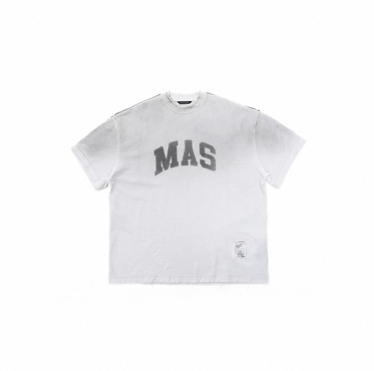 MASONPRINCE WASHED PRINT TEE WHITE