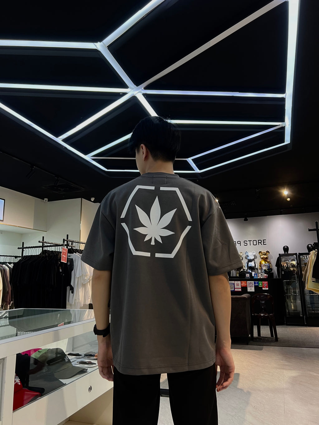 Stoned & Co. Genetic Hexagon Tee Grey