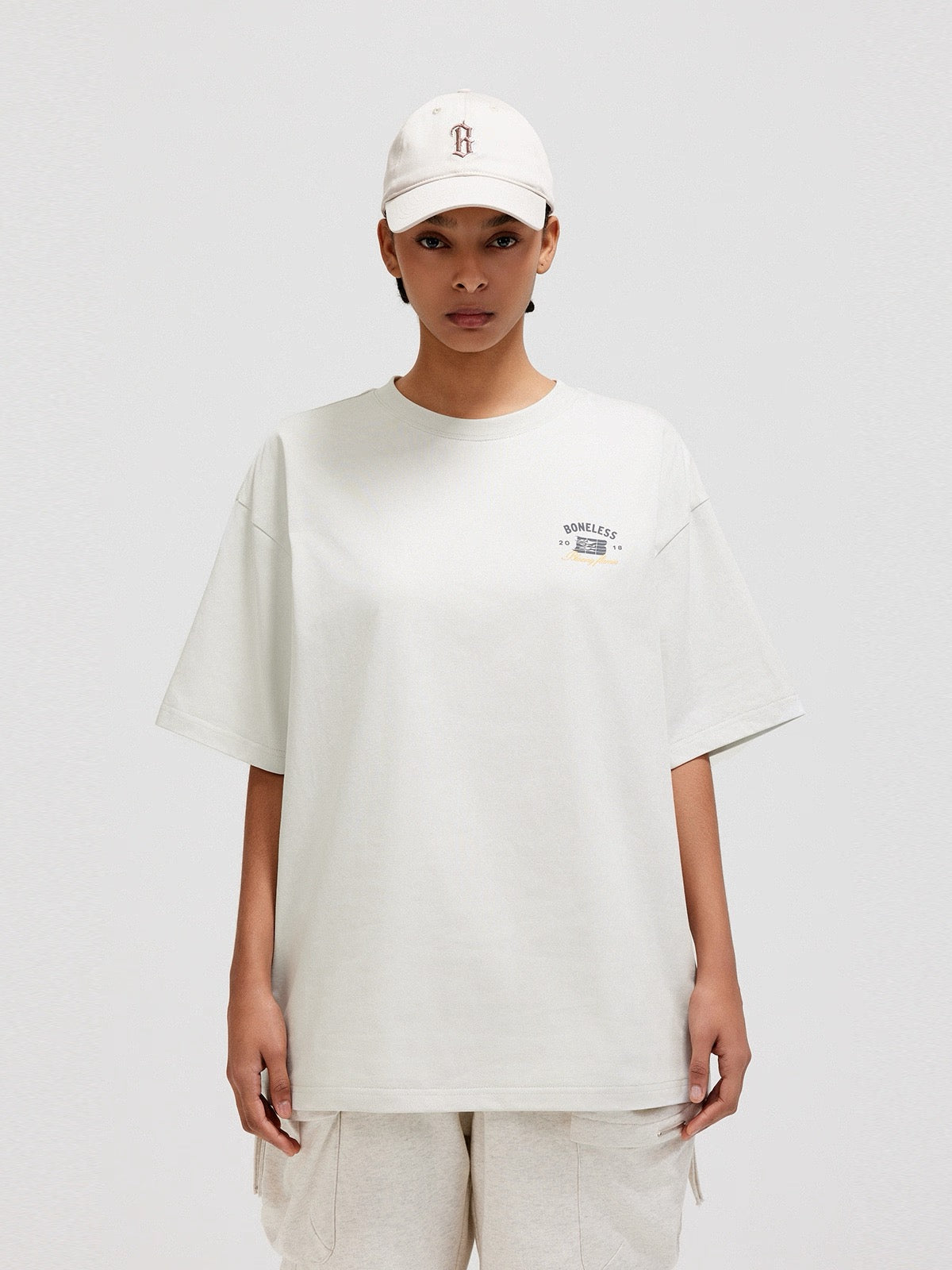 BONELESS ENDLESS ENERGY WHITE TEE