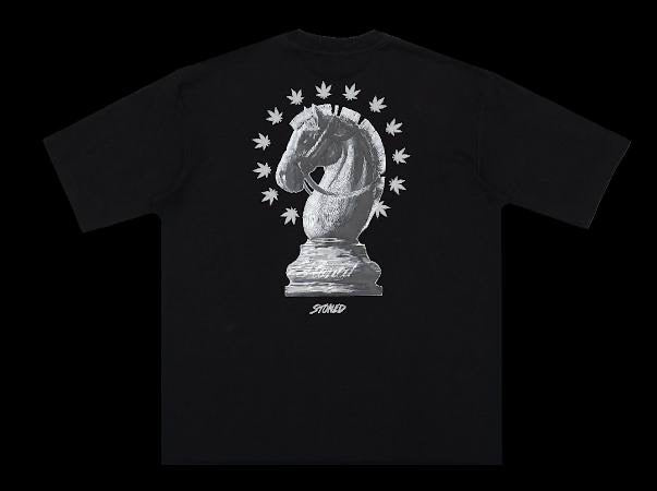 STONED & CO 26: DARK HORSE CHECKMATE BLACK TEE