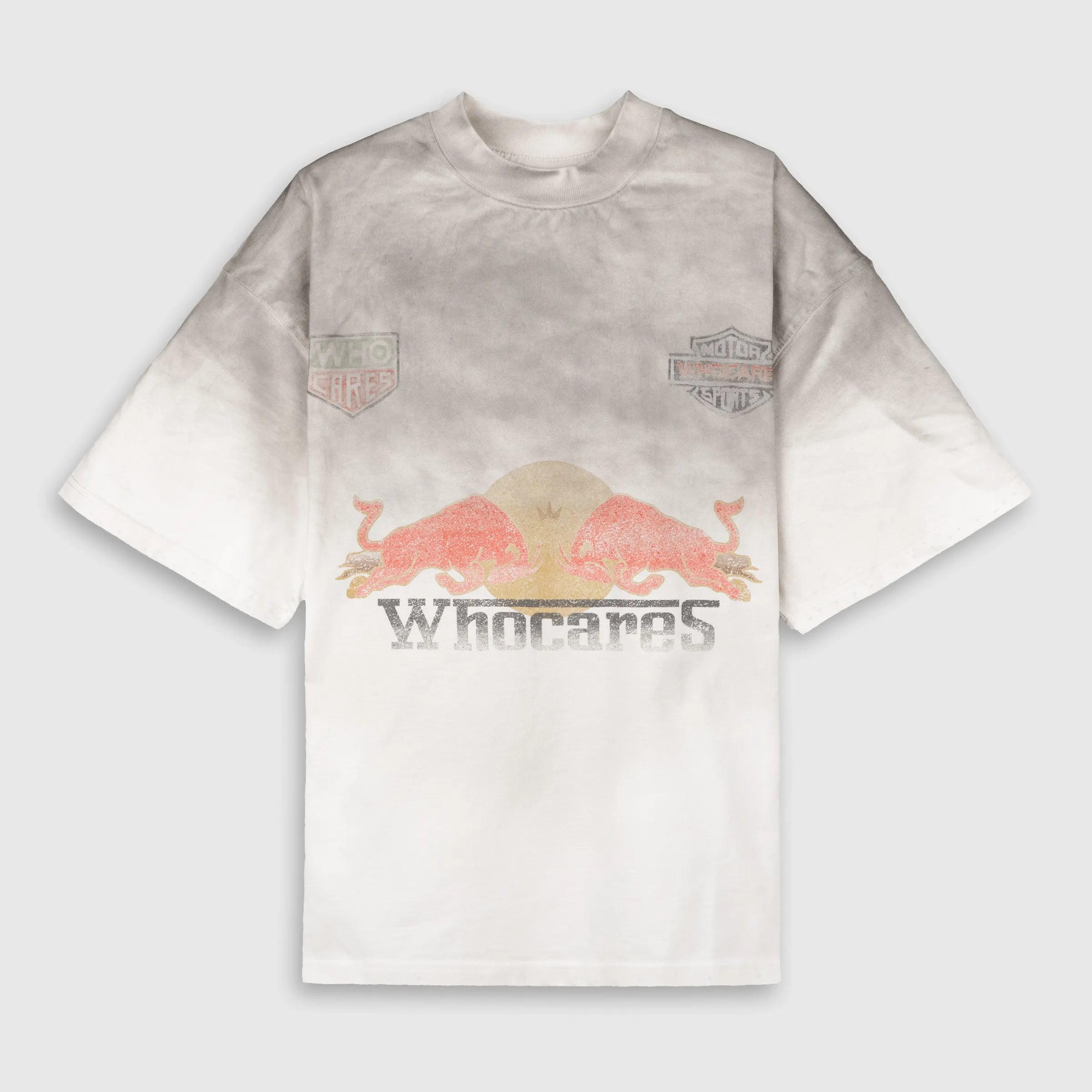 WHOCARES WASHED TURBO MODE TEE WHITE
