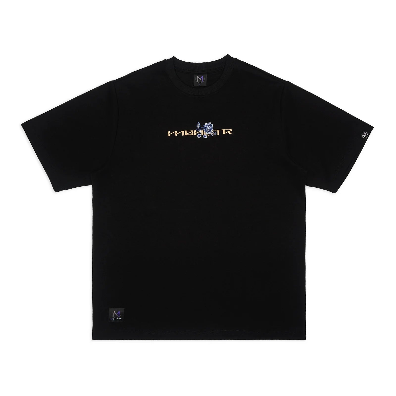 MONZTR FLORAL STALLION TEE BLACK