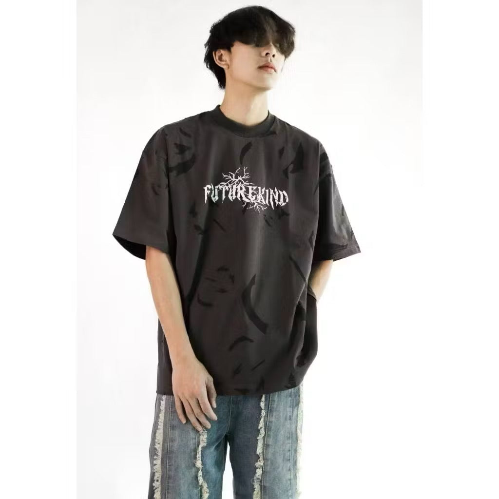 FUTURE KIND TIME CRACK ESSENTIAL GREY TEE