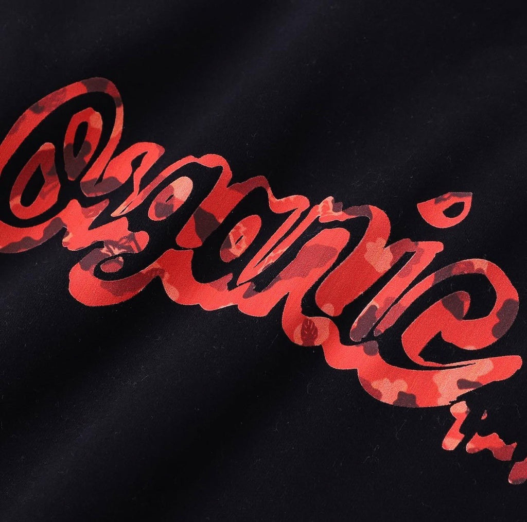 SWEED RED ORGANIC HOODIE BLACK