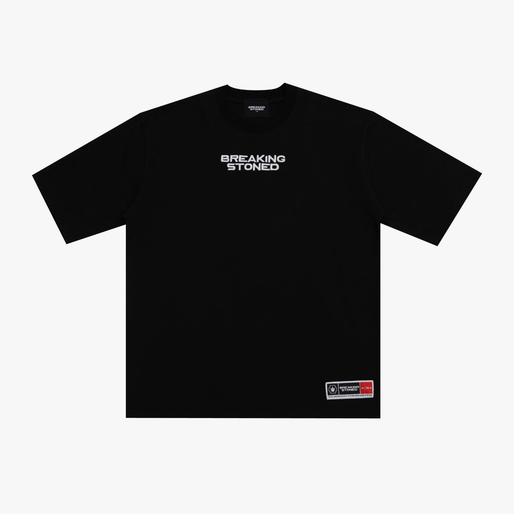 STONED&CO : BS LOGO OVERSIZED TEE BLACK