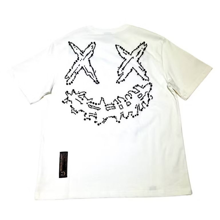 RICKYISCLOWN MARBLE PEARL WHITE TEE