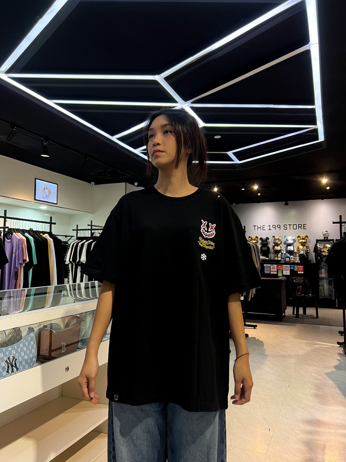 RICKYISCLOWN ORIGA SNAKE ELF CLOWN TEE BLACK