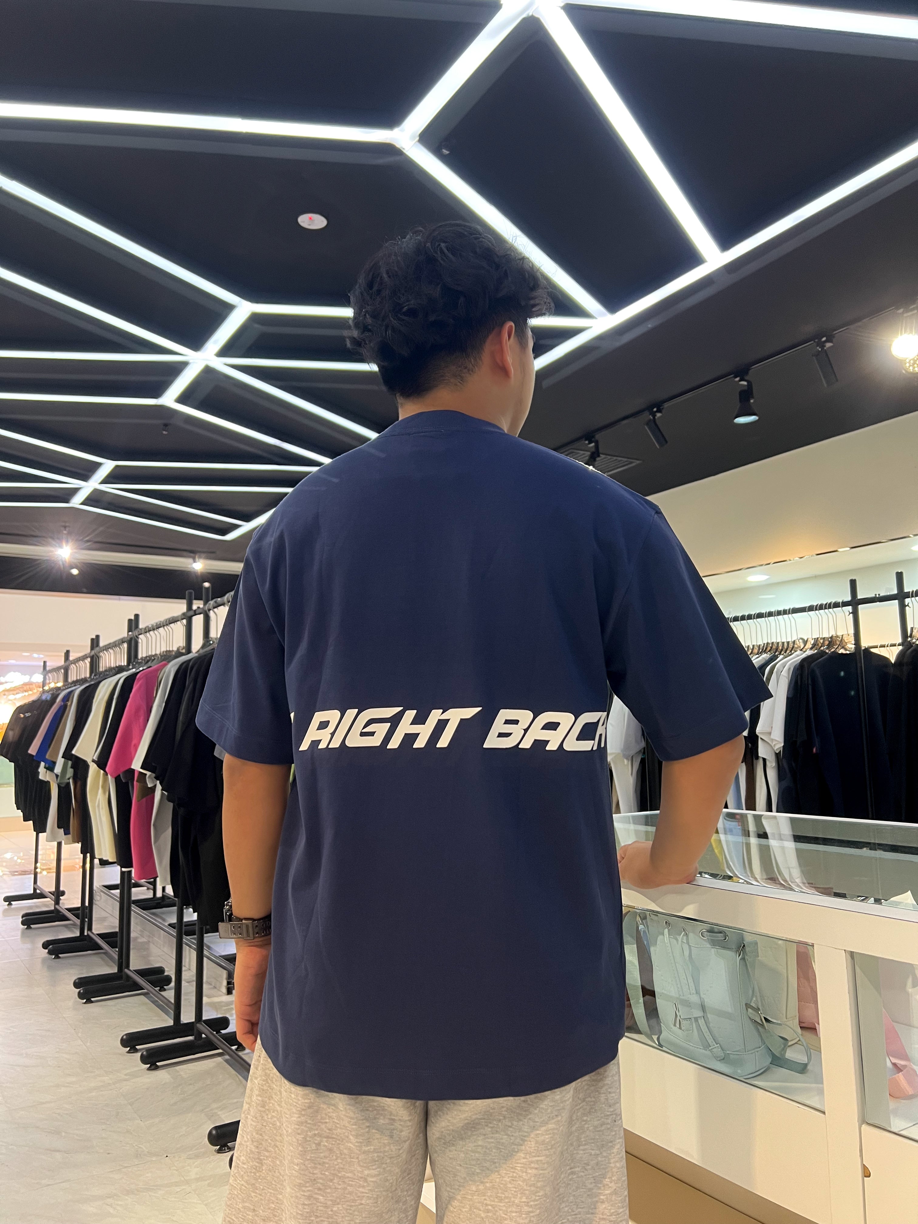 BRB ESSENTIAL BASIC TEE NAVY BLUE