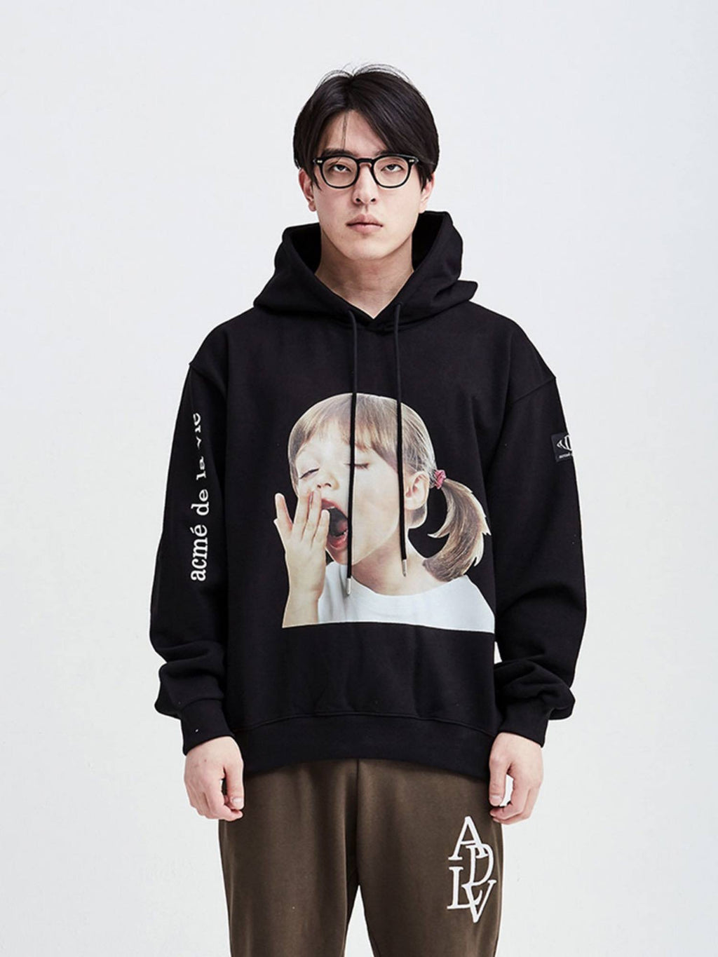 ADLV HOODIE SLEEPY BABY BLACK