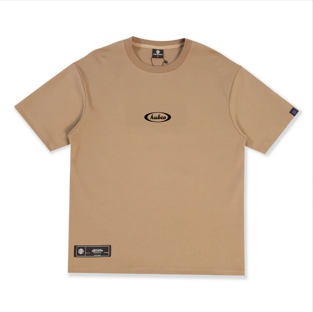 HUBCO OVAL TEE BROWN