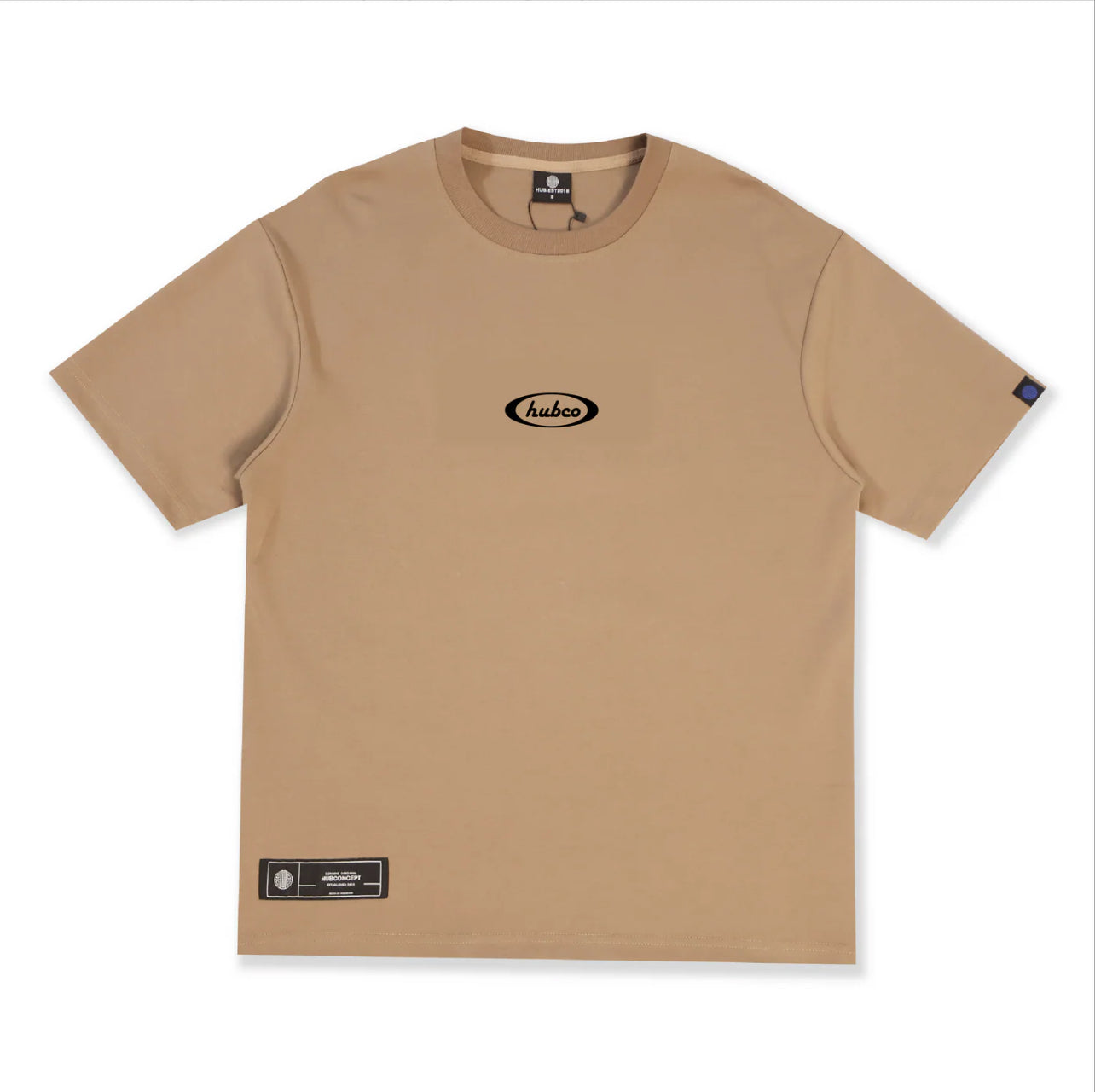 HUBCO OVAL TEE BROWN
