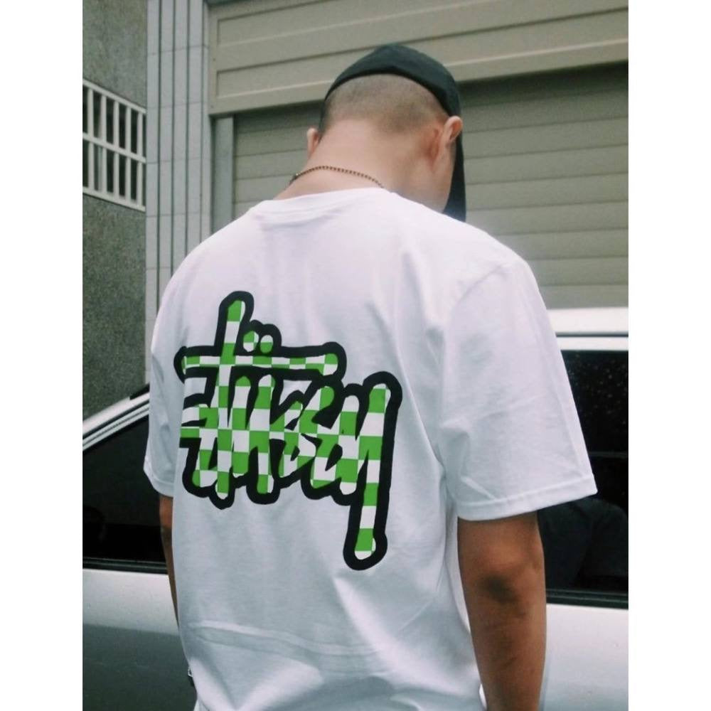 Stüssy Checker Stock Tee White