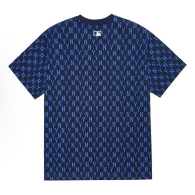 MLB FULL NAVY MONOGRAM NY TEE