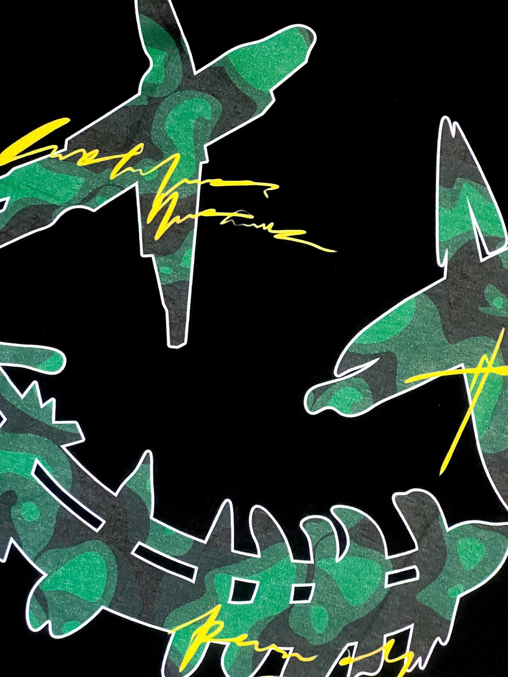 PARODY SMILEY FACE DESIGN 015 BLACK T SHIRT