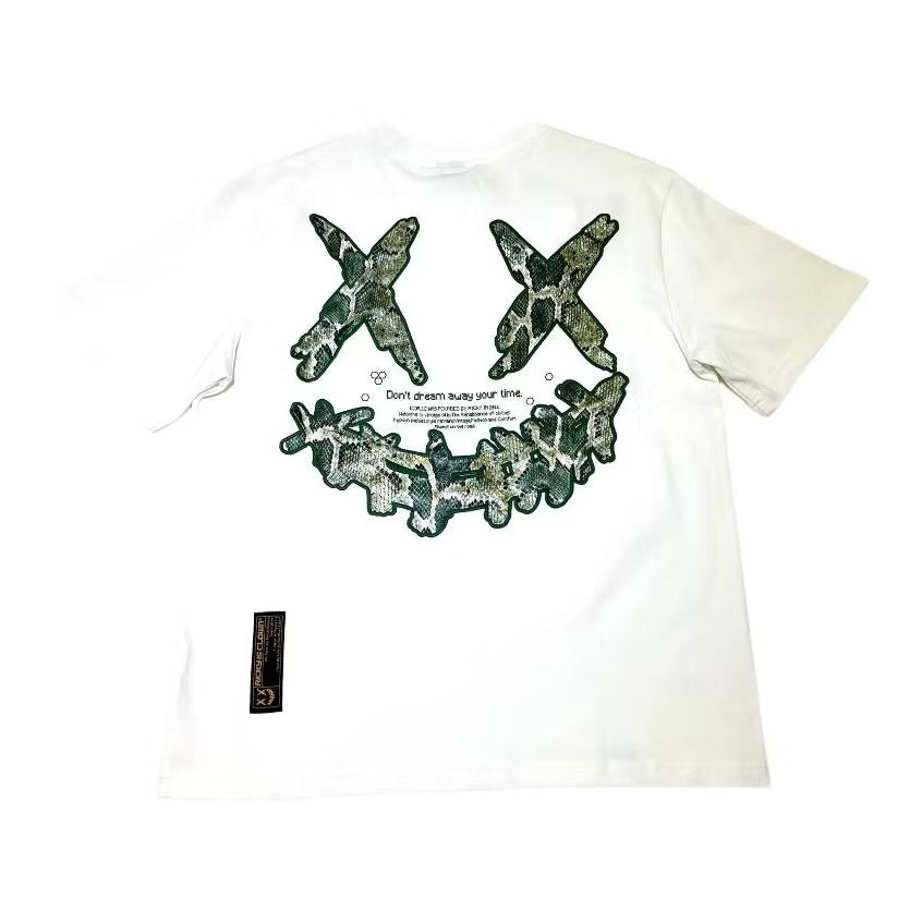 RICKYISCLOWN GREEN PHYTON WHITE TEE