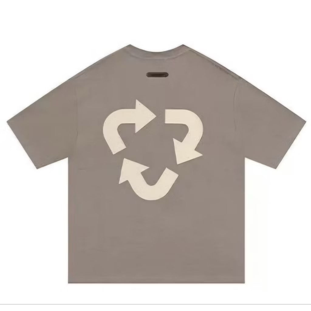 INNERSECT FRONT WORD BACK TRIANGLE LOGO BROWN T SHIRT