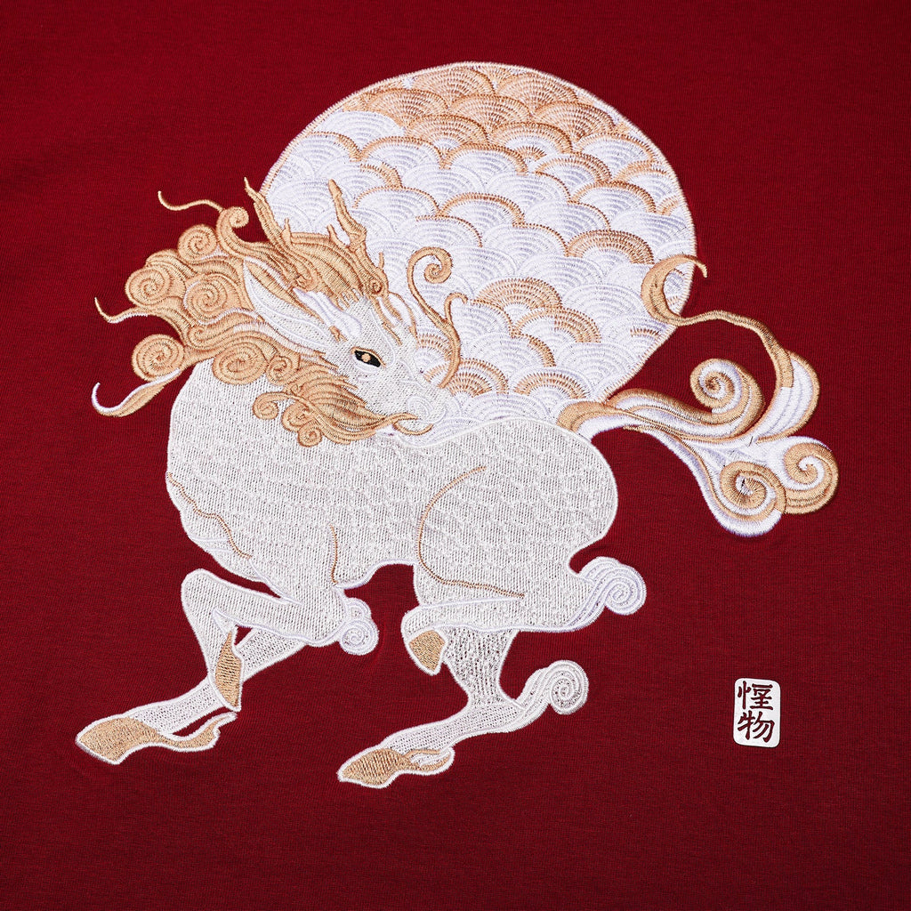 MONZTR LONG MA TEE BURGUNDY