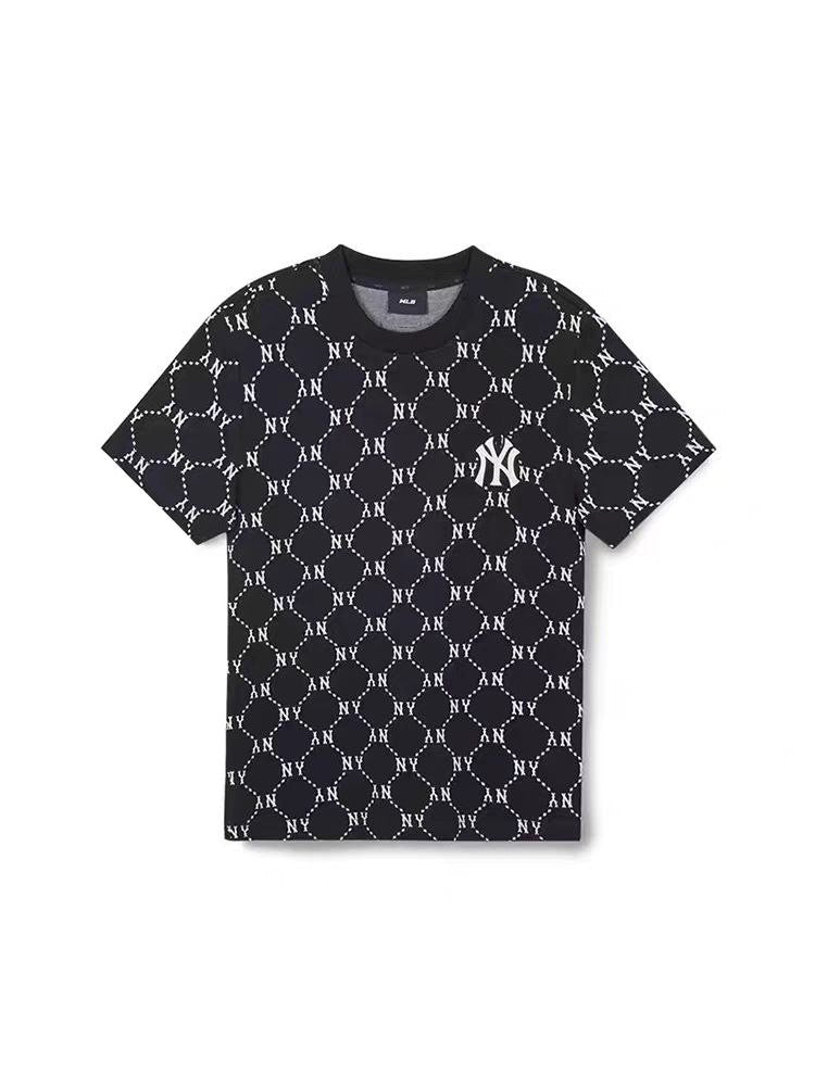 MLB FULL MONOGRAM NEW YORK YANKEES TEE BLACK