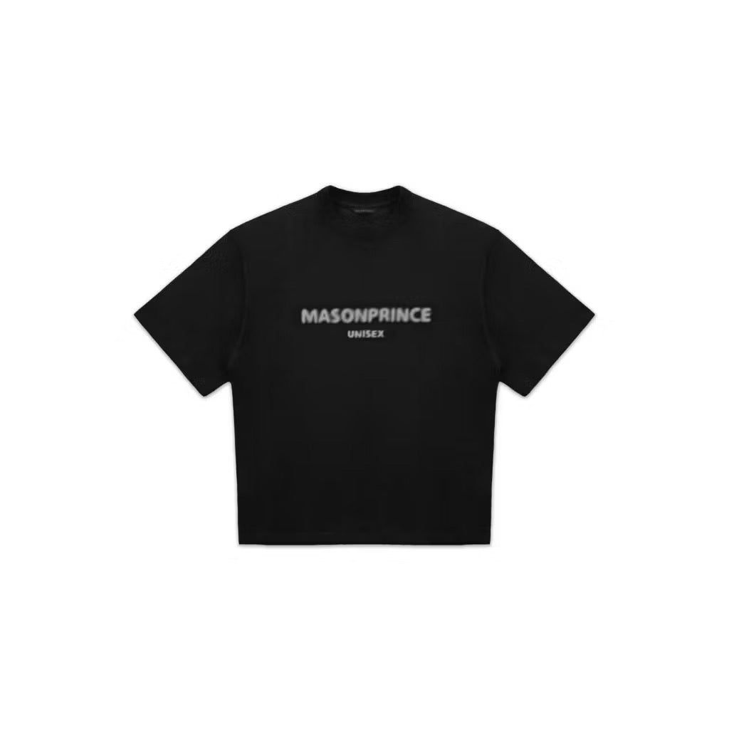 MASONPRINCE BASIC UNISEX FRONT LOGO GREY| BLACK TEE
