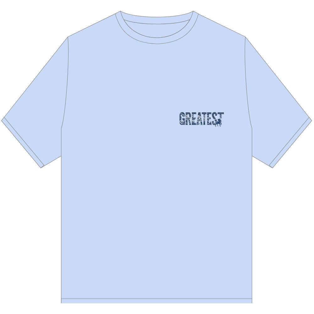 GOAT EASTERN FLOW TEE SHIRT BLUE