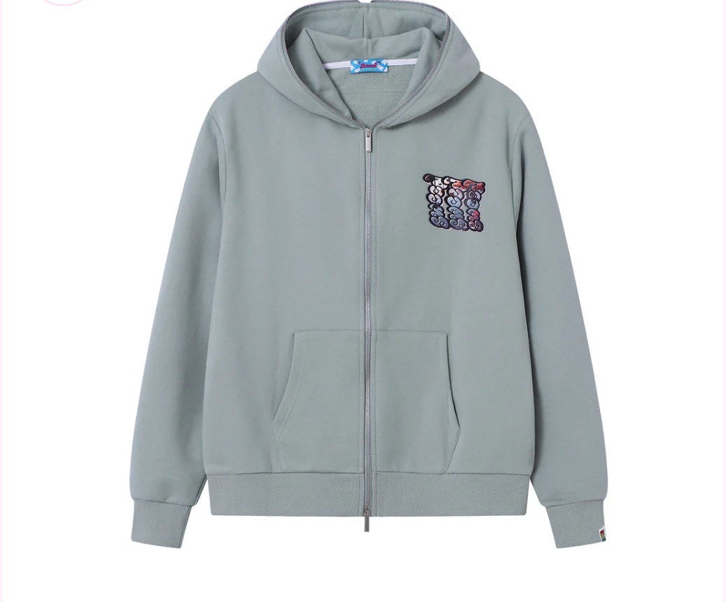 SWEED IRIEWATA x SWEED ZIP UP HOODIE GREEN